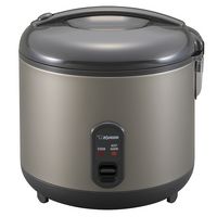 Zojirushi - 10 Cup (Uncooked) Automatic Rice Cooker & Warmer - Metallic Gray - Angle