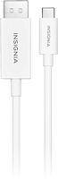 Insignia™ - 6' USB-C to DisplayPort Cable - White - Angle