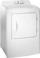 Insignia™ - 6.7 Cu. Ft. Electric Dryer with Sensor Dry - White - Angle