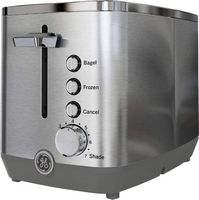 GE - 2-Slice Toaster - Stainless Steel - Angle