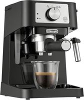 De'Longhi - Stilosa 15 Bar Pump Espresso Machine - Black and Stainless - Angle