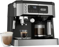 De'Longhi - Digital All-in-One Combination Coffee and Espresso Machine - Black and Stainless Steel - Angle