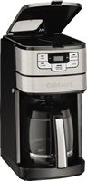 Cuisinart - Automatic Grind and Brew 12 Cup Coffeemaker - Black/Stainless Steel - Angle