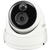 Swann - 4K PoE Add On Dome Camera, w/Audio Capture & Face Detection - White - Angle