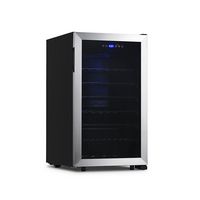 NewAir - Freestanding 50 Bottle Compressor Wine Fridge, Adjustable Racks , Exterior Digital Therm... - Angle