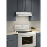 Broan - 30 inches - Under cabinet Range Hood - White - Angle