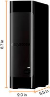 WD - easystore 12TB External USB 3.0 Hard Drive - Black - Angle