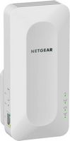 NETGEAR - EAX15 AX1800 Wi-Fi 6 Mesh Wall Plug Range Extender and Signal Booster - White - Angle