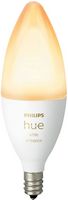 Philips - Hue E12 Bluetooth 40W Smart Candelabra LED Bulb - White Ambiance - Angle