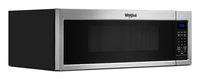 Whirlpool - 1.1 Cu. Ft. Low Profile Over-the-Range Microwave Hood with 2-Speed Vent - Stainless S... - Angle