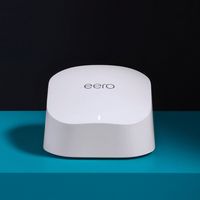 eero - 6 AX1800 Dual-Band Mesh Wi-Fi 6 Router - White - Angle