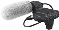 Sony - XLRK3M Dual Channel Digital XLR Adaptor Kit with Shotgun Microphone - Angle