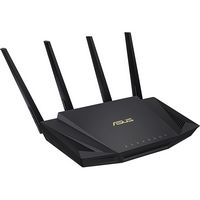 ASUS - AX3000 Dual Band WiFi 6 (802.11ax) Router - Black - Angle