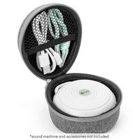 Yogasleep - Rohm White Noise Machine + Travel Case Bundle - White and Gray - Angle