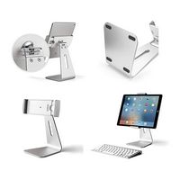 AboveTEK - Desktop Tablet Stand - Silver - Angle