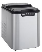 Danby - 2 lb Countertop Ice Maker - Stainless steel - Angle