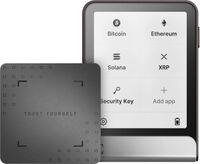 Ledger - Flex Crypto Hardware Wallet with Recovery Key - Graphite - Angle