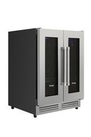 Thor Kitchen - 42 Bottle Dual Zone Built-in Wine Cooler - Stainless Steel - Angle