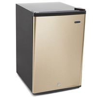 Whynter - 2.1 cu.ft Energy Star Upright Freezer with Lock in Rose Gold - Gold - Angle