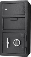 Barska - 0.72/0.78 CUBIC FT LOCKER KEYPAD DEPOSITORY SAFE - Black - Angle