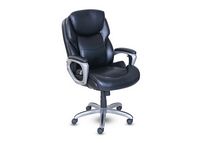 Serta - My Fit Executive Office Chair with Active Lumbar Support - Black - Angle