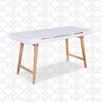 Elle Decor - Giselle Writing Desk, French - White - Angle