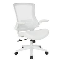 Office Star Products - Screen Back Manager's Chair - White - Angle