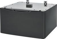 Electrolux - Washer/Dryer Pedestal with Storage Drawer - Titanium - Angle