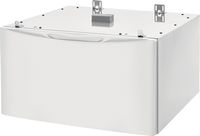 Electrolux - Washer/Dryer Pedestal with Storage Drawer - White - Angle