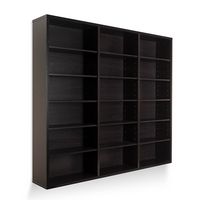 Atlantic - Oskar 540 Wall Mounted Media Storage Cabinet - Brown - Angle
