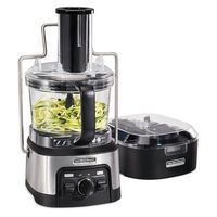 Hamilton Beach - Professional Spiralizing Stack & Snap 12-Cup Food Processor - Black - Angle