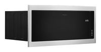 Whirlpool - 1.1 Cu. Ft. Built-In Microwave with Slim Trim Kit - Stainless Steel - Angle