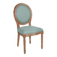 OSP Home Furnishings - Lillian Oval Back Chair - Klein Sea - Angle