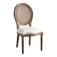 OSP Home Furnishings - Stella Oval Back Chair - Linen - Angle