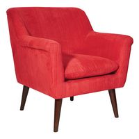 OSP Home Furnishings - Dane Accent Chair - Merlot - Angle