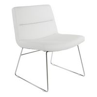 OSP Home Furnishings - Thompson Chair - White - Angle