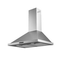 Zephyr - 30 inches - Convertible - Wall Range Hood - Stainless Steel - Angle