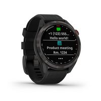 Garmin - Approach S42 GPS Smartwatch 30 mm  Metal - Gunmetal - Angle