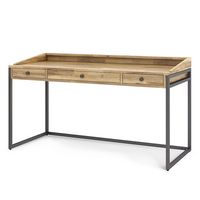 Simpli Home - Ralston Desk - Distressed Golden Wheat - Angle