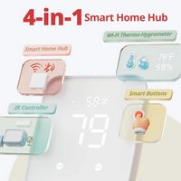 SwitchBot - Hub 2 (2nd Gen) – Wi-Fi Thermometer Hygrometer, IR Remote, Light Sensor, Works with A... - Angle