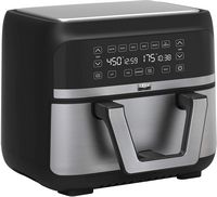 bella PRO - 9-qt. TriZone Touchscreen Air Fryer with Dual Flex Basket - Stainless Steel - Angle