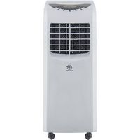 AireMax - Portable Air Conditioner with Remote Control for Rooms up to 400 Sq. Ft. - White - Angle