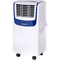 Honeywell - 400 Sq. Ft Portable Air Conditioner - White/Blue - Angle