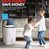 Honeywell - Smart WiFi Energy Star Dehumidifier for Basements & Rooms Up to 3000 Sq.Ft. with Alex... - Angle