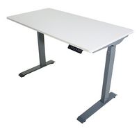 Victor - Electric Full Standing Desk - White - Angle
