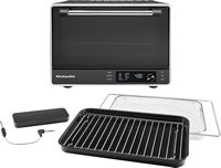 KitchenAid - Dual Convection Countertop Oven with Air Fry and Temperature Probe, 120 VAC - Black ... - Angle