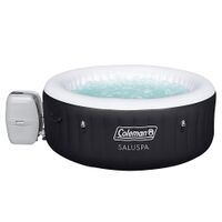 Coleman - 4 Person Portable Inflatable Outdoor Hot Tub - Black - Angle