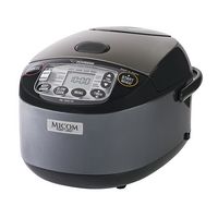 Zojirushi - 5.5 Cup Umami Micom Rice Cooker & Warmer - Metallic Black - Angle