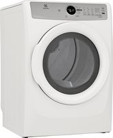 Electrolux - 8.0 Cu. Ft. Stackable Electric Dryer - White - Angle