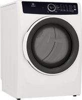 Electrolux - 8.0 Cu. Ft. Stackable Gas Dryer with Steam - White - Angle